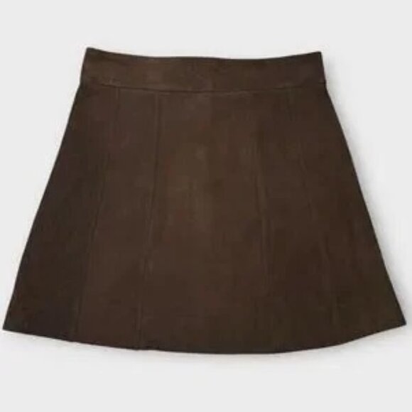 Frame Le Paneled Suede Mini Skirt 29 $549 - Picture 3 of 11